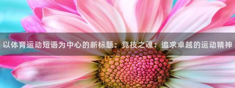 意昂55注册：以体育运动短语为中心的新标题：竞技之魂：追求卓越的运动精神