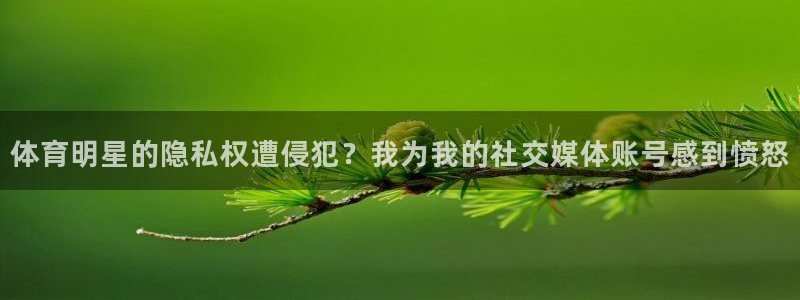 意昂总代：体育明星的隐私权遭侵犯？我为我的社交媒体账号感到愤怒