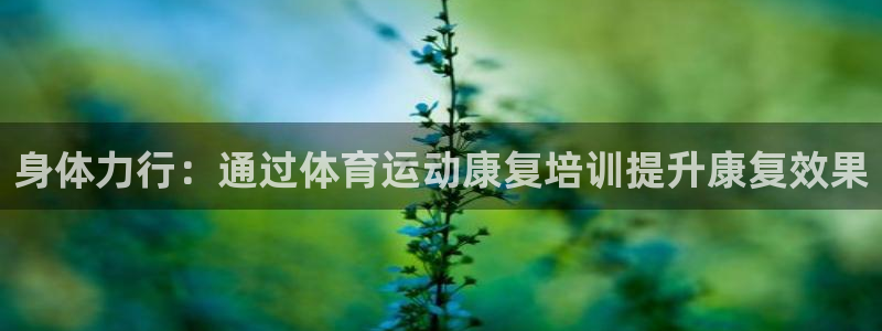 意昂5体育用品：身体力行：通过体育运动康复培训提升康复效果
